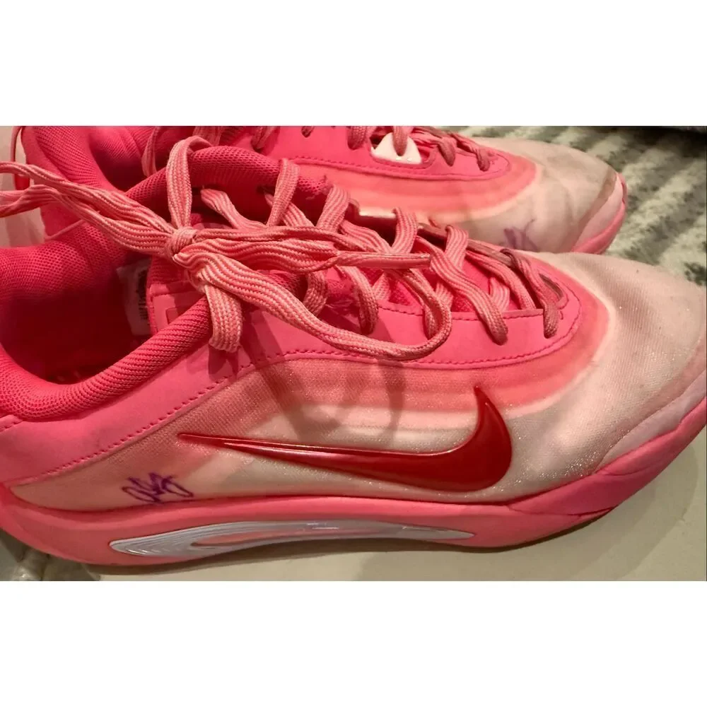 Nike Kid's A'ja Wilson A'One GS Basketball Sneakers Shoes Pink Size 5Y